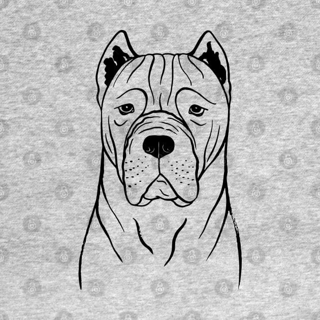Cane Corso (Red and Black) by illucalliart
